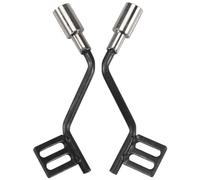 Cpolebev 1 Par De Ventilación De Gas De Tubo De Escape De Simulación De Metal para Trx4 Scx10 RC Piezas De Automóvil Colector De Escape