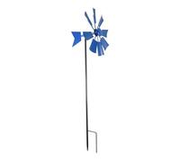 Cpolebev 1 Pieza de de Viento de Viento de Hierro de Viento Enchufable Winnower JardíN Spinner de Viento Adorno-Azul