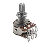 Cpolebev 1 Pieza MN500K PotencióMetro de Balance de Mezcla Dual (POT) Interruptor de Control de Tono de Volumen de Bajo de Guitarra
