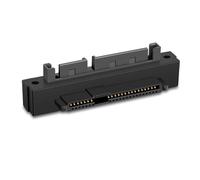 Cpolebev 1 Uds SFF-8482 SAS Hembra A Macho 15 Cabezal Curvo Adaptador de áNgulo de 90 Grados Convertidor para Cable de Placa Base