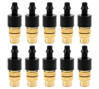 Cpolebev 10 articulos Boquilla de pulverizacion ajustable para rociadores de jardin Rociadores de laton para de riego