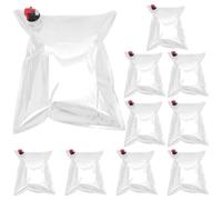 Cpolebev 10 Bolsas de Repuesto para Monedero de Vino, Bolsas de Repuesto para Monedero de Vino de 5 L, Bolsas de Repuesto para Dispensador de Vino
