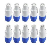 Cpolebev 10 Conectores Powercon Macho de 3, Conector de Entrada de Señal para Haz de Luz, Salida de Potencia de Luz de Escenario