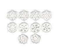Cpolebev 10 Moldes de Arcilla PoliméRica de Flores, Minicortadores de Arcilla PoliméRica de Resina, Moldes de Flores PequeñAs, Moldes de Arcilla de Margaritas