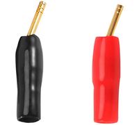 Cpolebev 10 Pares 2mm Enchufe Plátano Tipo de Tornillo de, Conector de Cable de Altavoz de Audio Cobre Chapado En