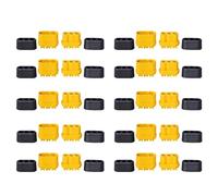 Cpolebev 10 Pares MR60 MR 60 Conector de Núcleos Macho Hembra Ignífugo con de Latón Chapado en de 3,5 mm para Modelo Lipo ESC RC