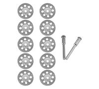 Cpolebev 10 Piezas Accesorios 20Mm Disco de Corte de Diamante para Disco de Muela de Metal Mini Circular para Taladro Herramienta Rotativa