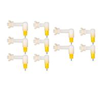 Cpolebev 10 Piezas Bebederos de Tetina para Conejos, Pollos y Pollitos, Fuente Automática para Beber, A Prueba de Fugas, Tipo Resorte, Fácil Instalación