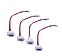 Cpolebev 10 Piezas Conector USB Tipo C Jack Hembra Tipo C con Hebilla de Tarjeta Puerto de Carga RáPida de Alta Corriente Conector de Cargador USB-C B