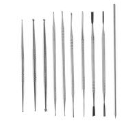 Cpolebev 10 Piezas de Herramientas de Grabado de Escultura de Arcilla de Acero Inoxidable para Modelar Artesanías de Talla Herramientas de Escultura de Cerámica
