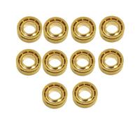 Cpolebev 10 Piezas de Rodamientos de Yoyo R188, Rodamientos de YOYO Silenciosos Extra Largos Profesionales, Piezas de Repuesto de Rodamientos de Yoyo Dorados
