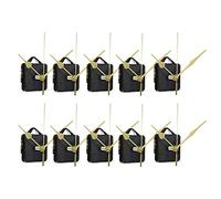 Cpolebev 10 Piezas DIY Movimiento Silencioso Husillo Manos Pared Reloj de Cuarzo Mecanismo de Movimiento Herramientas de ReparacióN Piezas Kit de Reloj