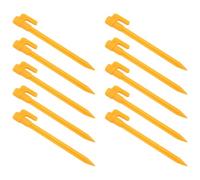 Cpolebev 10 Piezas Herramientas De Camping Clavos Clavijas De Tienda De Plástico Estacas De De Toldo De Tienda De Camping Al Aire Libre Accesorios De Tienda Amarilla