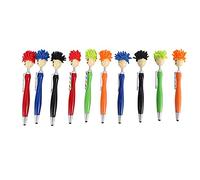Cpolebev 10 Piezas Plumas de Trapeador Limpiador de Pantalla Stylus Pens 3-En-1 Stylus Plumero para NiñOs y Adultos