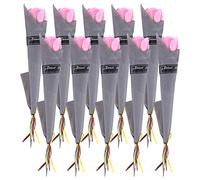 Cpolebev 10 Piezas SimulacióN de una Sola Rosa de JabóN de Rosas Coreanas Regalo del DíA de San ValentíN Rosas de JabóN una Sola de JabóN Artificial 2