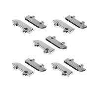 Cpolebev 10 Piezas Volante Doble De Acero Inoxidable Polea De Vidrio Carril De La Puerta Deslizante Idable Hardware Accesorios