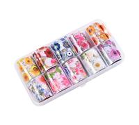 Cpolebev 10 Rollos de Calcomanías para Uñas, Extensiones de Uñas en Gel, Decoraciones Artísticas para Mujeres, Extensión de Uñas en Gel, Diseño DIY, Decoraciones Artísticas para Uñas