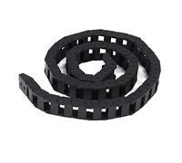 Cpolebev 10 x 20mm 1M Abierto en ambos lados Cadena de arrastre cable de remolque de plastico
