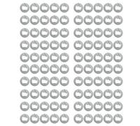 Cpolebev 100 Etiquetas Adhesivas NFC Ntag213 Nfc 13,56 MHz ISO14443A 213 Etiqueta Adhesiva Universal para TODOS los TeléFonos Habilitados para NFC
