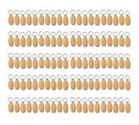 Cpolebev 100 Piezas De Madera Ovalado En, De PromocióN DIY, Colgante, Etiquetas, Regalos Promocionales