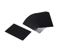 Cpolebev 100 Piezas en para Grabado de Metal, Hoja de Aluminio, Grabado, Tarjeta de Visita, Grabado, Tarjetas de Regalo DIY, Negro Mate