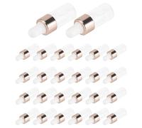 Cpolebev 100 Piezas Mini Botella Cuentagotas de Vidrio Cuentagotas de Aceite Transparente Contenedores de Muestra de Gotas de Vidrio para Viajar 3 Ml