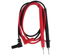 Cpolebev 1000V Plomo de prueba de sonda de multimetro de punta desmontable calvija de platano Rojo negro Par