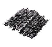 Cpolebev 100Pcs Las Patillas Macho,Recto Sola Rows 40Pines 0,1 Pulgadas(2,54Mm) Junta Clavija Macho Cabecera Conector PCB Patillas del Conector del Componente ElectróNico de Materias Primas