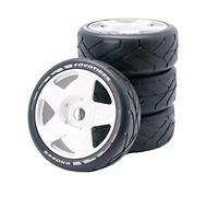 Cpolebev 103Mm 1/8 Escala RC Off Road NeumáTicos Rueda 17Mm Hex para ARRMA Redcat Team VRX WR8 Hobao,