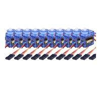 Cpolebev 10PCS SG90 9G Mini Servo Motor Servo para Aviones RC Brazo Robótico de ala Fija Control de Servo Motor para Avión 360°