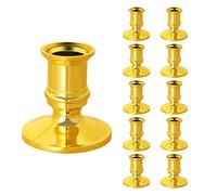 Cpolebev 10X Gold Pillar Candle Base Taper Candle Holder Candelabro DecoracióN de Fiesta de Navidad