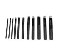 Cpolebev 11 Pcs Juego de Punzones Redondos Para La Correa de Reloj, Cinturón de La Junta, Tela, Ropa de Lona, Ojal Herramienta de Cortador de Perforación de Orificio Redondo