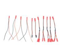Cpolebev 11 Piezas JST Enchufe Divisor JST Macho Hembra y Cable JST una JR Adaptador para -4 RC Coche Ventilador de RefrigeracióN ESC Motor de BateríA