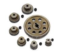 Cpolebev 11184 Engranaje Principal Diferencial de Metal 64T Engranajes de PiñóN de Motor para 1/10 RC Coche Amax Redcat Exceed 94111 Partes