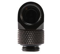 Cpolebev 12.9Mm G1/4 Rosca Conector De Tubo Rotativo De 90 Grados Montaje para Enfriamiento De Agua Pc Negro