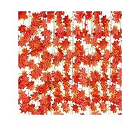 Cpolebev 12 Hebras de Hojas de Arce de OtoñO Guirnalda de de OtoñO Guirnalda de Vides de Arce Artificial para AccióN de Gracias, Navidad, DecoracióN del Hogar