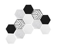 Cpolebev 12 Paneles AcúSticos Autoadhesivos, Paneles Hexagonales una Prueba de Sonido, Paneles Absorbentes de Sonido para Estudio de GrabacióN, Hogar, Oficinas
