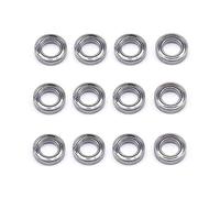 Cpolebev 12 Piezas 144001-1296 4X7X2Mm Accesorios de Repuesto de Rodamientos para 144001 124019 124018 Piezas de ActualizacióN de Coche RC