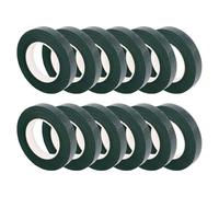 Cpolebev 12 Piezas Cinta Floral Tallo Envuelva Cinta Verde para Ramo de Flores y Manualidades