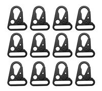 Cpolebev 12 Piezas Clip de Boca Agrandado Eslinga Gancho OléCranon para Seguridad Bolso para Exteriores Color Negro Se Adapta una Mujeres U Hombres USA Tu Exterior Disfruta
