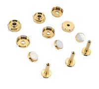 Cpolebev 12 Piezas de BotóN PequeñO, Hebilla de PistóN de Trompeta, Herramienta de Trompeta Musical PortáTil de LatóN, Accesorios para Instrumentos