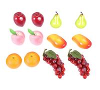 Cpolebev 12 Piezas Decorativas Realistas Artificiales Artificiales Falsas Frutas DecoracióN, Hogar Cocina Boda Fiesta Festival Otoño AccióN de Gracias DecoracióN