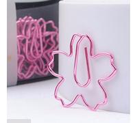 Cpolebev 12 Piezas/Lote TOP CALIDAD Plateado Clips de Papel Rosa Aguja de Papel Marcador de Metal Clip de Notas Clip de Caja de de Cereza