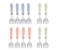 Cpolebev 12 Piezas Tenedores para NiñOs PequeñOs, Utensilios para NiñOs PequeñOs, Tenedores para BebéS Acero Inoxidable, Cubiertos para NiñOs, Juego Cubiertos para NiñOs AutoalimentacióN