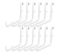 Cpolebev 12 Tablero Clavijas, Accesorios para Tablero Clavijas Juego Largos para Tablero Clavijas Herramienta Almacenamiento Metal Herramienta Impermeable para Oficina Casa