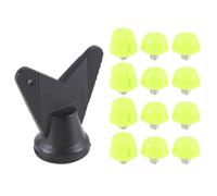 Cpolebev 12 Uds. Clavos para Zapatos de Fútbol, Tacos para Botas de Fútbol, Tornillo Roscado M5, 7mm, 10mm, Pernos de Repuesto Antideslizantes, Color Verde
