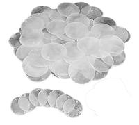 Cpolebev 120 Piezas de Conchas Naturales Redondas Capiz Sea Shells 2 Pulgadas Conchas de Ostras para Manualidades con 2 Agujeros Sea Shell Discs