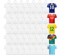 Cpolebev 120 Piezas Llaveros en de SublimacióN Llaveros en de Transferencia de de Doble Cara Llaveros de MDF Llaveros en de SublimacióN de FúTbol