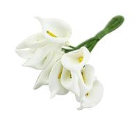 Cpolebev 12Pcs Mini Calla Ramo de Flores Artificiales DecoracióN de la Boda DIY Guirnalda Regalo