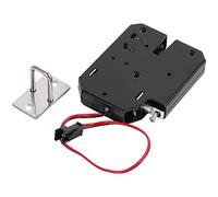 Cpolebev 12V 2A Cerradura MagnéTica EléCtrica 150KG / 330Lb Fuerza de RetencióN a Prueba de Fallas de Control de Acceso de Puerta ElectromagnéTico Cajas de Gabinete